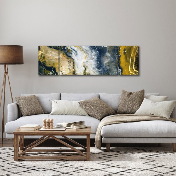 Obraz - Złota abstrakcja (170x50 cm)
