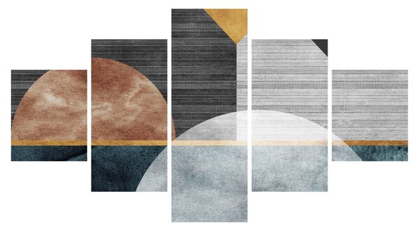 Obraz - Kształty i tekstury (125x70 cm)