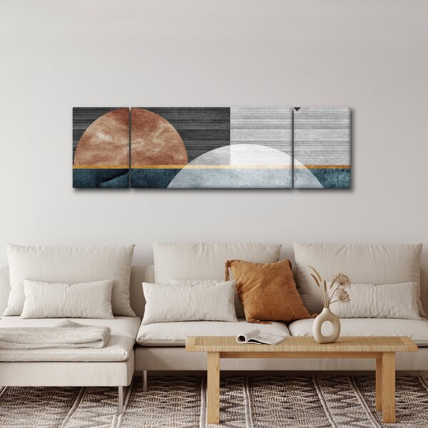 Obraz - Kształty i tekstury (170x50 cm)