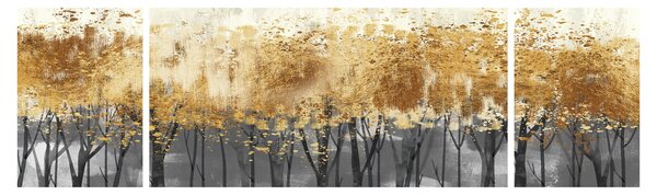 Obraz - Złote drzewa (170x50 cm)