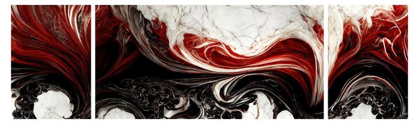 Obraz - Marmurowa abstrakcja (170x50 cm)