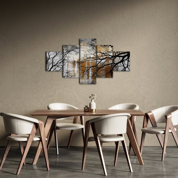 Obraz - Sylwetki drzew (125x70 cm)