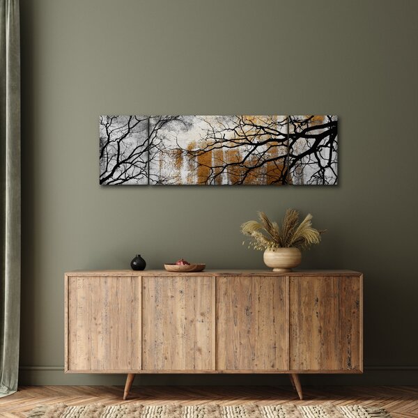 Obraz - Sylwetki drzew (170x50 cm)