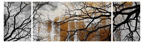 Obraz - Sylwetki drzew (170x50 cm)