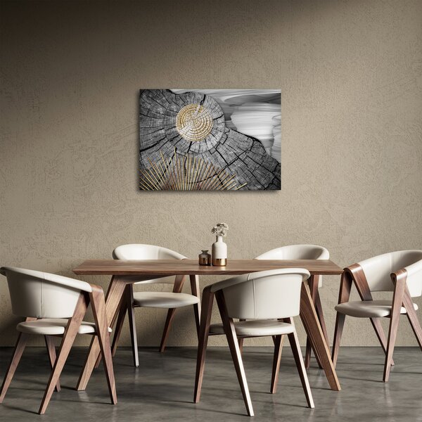Obraz - Pień drzewa w kolażu (70x50 cm)