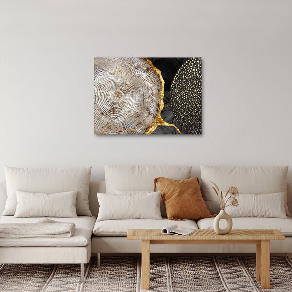 Obraz - Pień drzewa w kolażu 2 (70x50 cm)