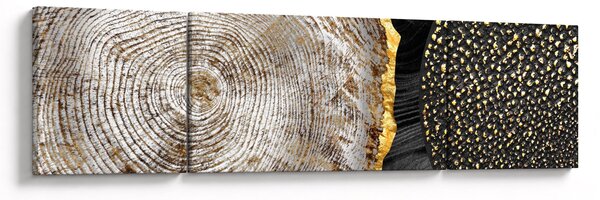 Obraz - Pień drzewa w kolażu 2 (170x50 cm)