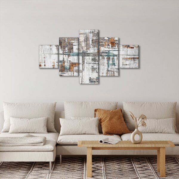 Obraz - Abstrakcyjne pociągnięcia (125x70 cm)