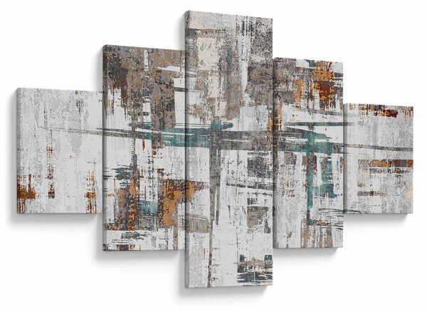 Obraz - Abstrakcyjne pociągnięcia (125x70 cm)