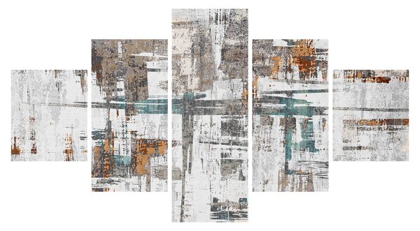 Obraz - Abstrakcyjne pociągnięcia (125x70 cm)