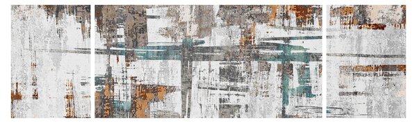 Obraz - Abstrakcyjne pociągnięcia (170x50 cm)