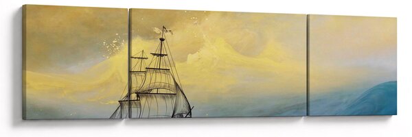 Obraz - Obraz statku ma morzu (170x50 cm)