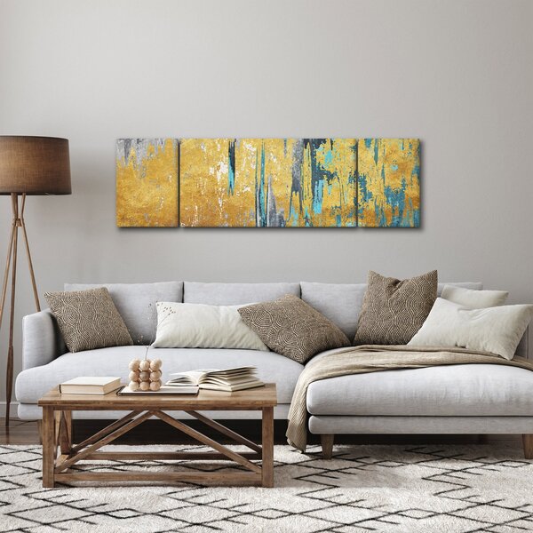 Obraz - Złoty wzór (170x50 cm)