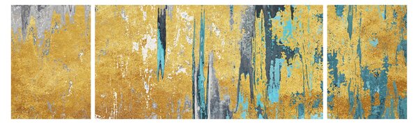 Obraz - Złoty wzór (170x50 cm)