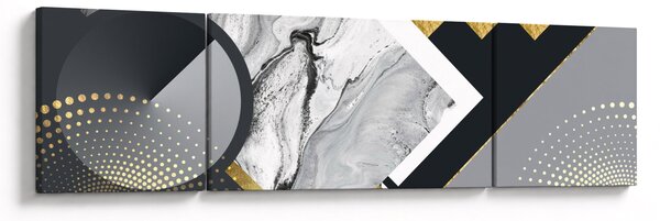 Obraz - Teksturowany kolaż (170x50 cm)