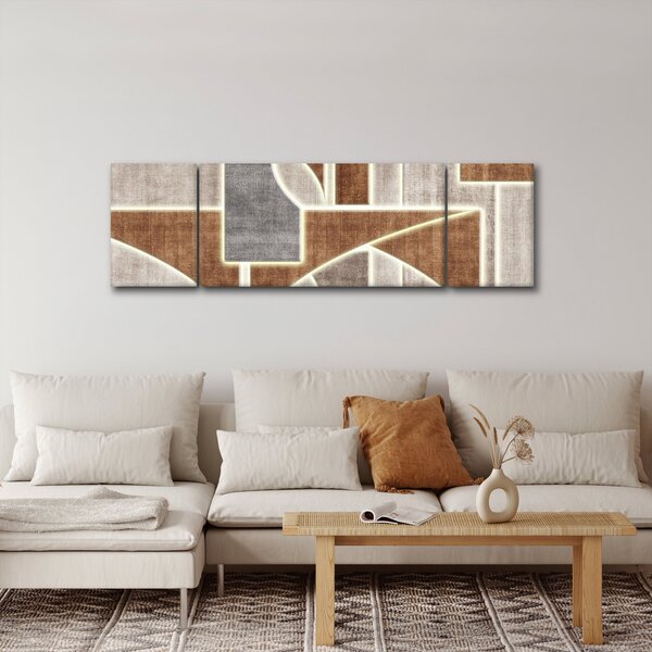 Obraz - Kształty (170x50 cm)