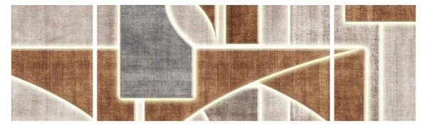 Obraz - Kształty (170x50 cm)