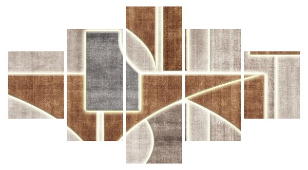 Obraz - Kształty (125x70 cm)