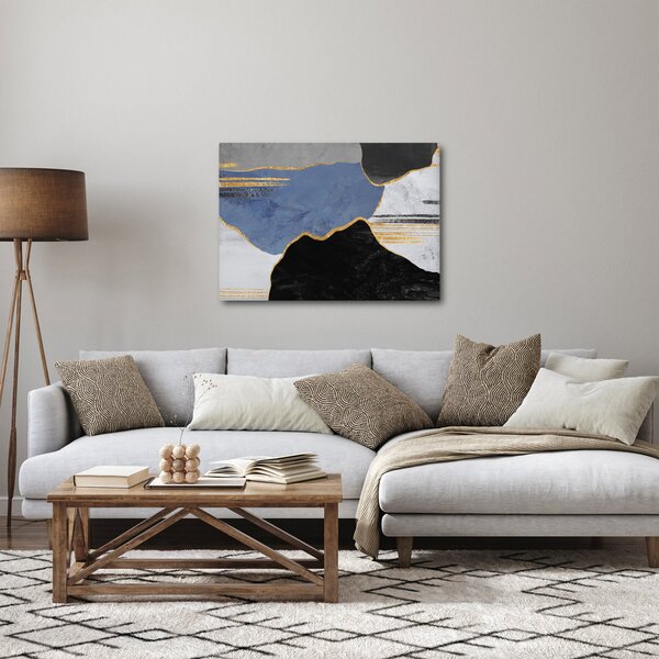 Obraz - Teksturowane kształty (70x50 cm)