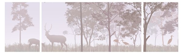 Obraz - Lasek, jednokolorowy (170x50 cm)
