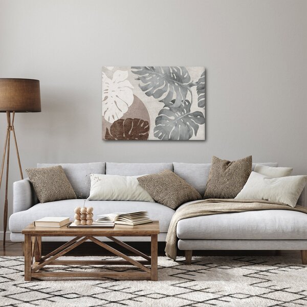 Obraz - Wzór z liśćmi (70x50 cm)
