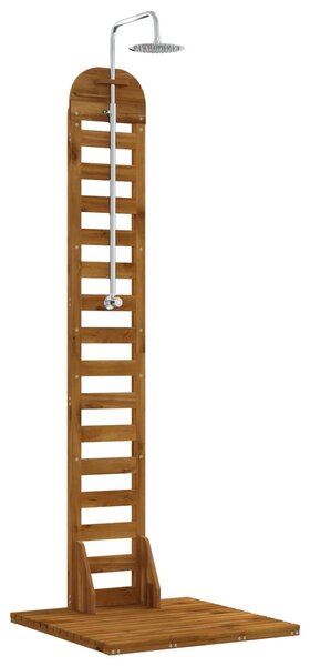 Prysznic na zewnątrz 225 cm Drewno akacjowe i stal nierdzewna