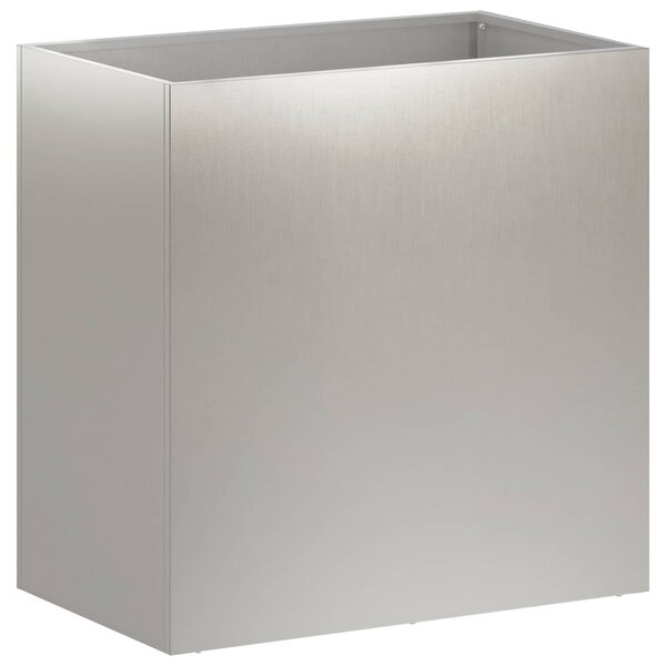 Doniczka ogrodowa srebrny 50 x 30 x 40 cm Stal nierdzewna