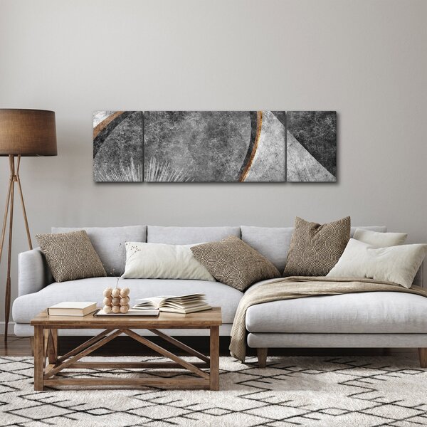 Obraz - Abstrakcja w betonie (170x50 cm)