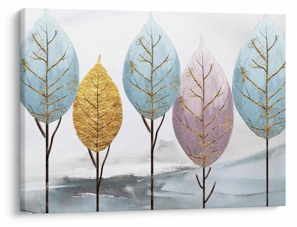 Obraz - Designowe drzewa (70x50 cm)
