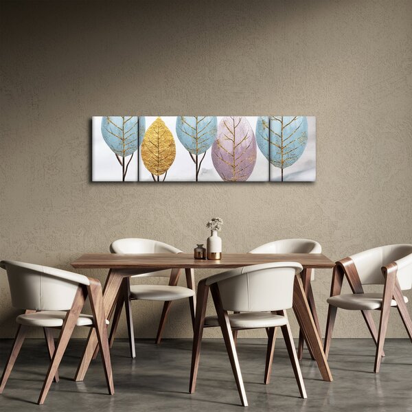 Obraz - Designowe drzewa (170x50 cm)