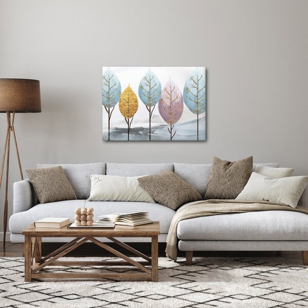 Obraz - Designowe drzewa (70x50 cm)