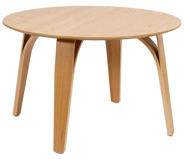 BOLZANO 1200 Dąb Naturalny - STÓŁ OKRĄGŁY DREWNIANY DO KUCHNI JADALNI SALONU MODERN CLASSIC
