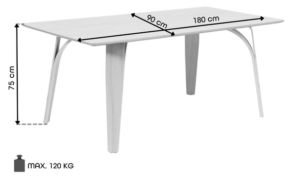 BOLZANO 1800 Dąb Naturalny - STÓŁ DREWNIANY DO KUCHNI JADALNI SALONU MODERN CLASSIC