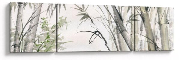 Obraz - Bambusy, rysunek (170x50 cm)