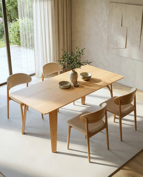 BOLZANO 1800 Dąb Naturalny - STÓŁ DREWNIANY DO KUCHNI JADALNI SALONU MODERN CLASSIC