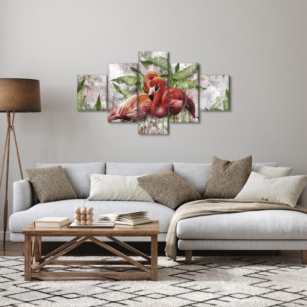 Obraz - Flamingi (125x70 cm)