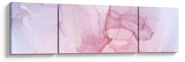 Obraz - Różowe plamy (170x50 cm)
