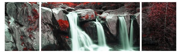 Obraz - Wodospady (170x50 cm)