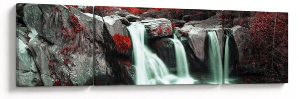 Obraz - Wodospady (170x50 cm)