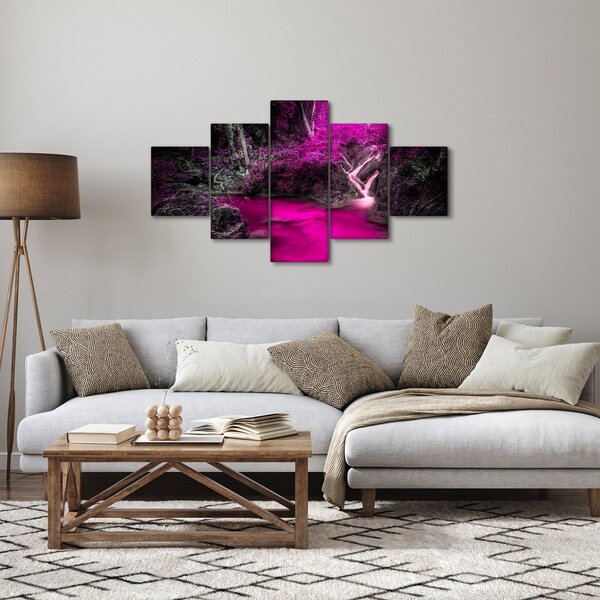 Obraz - Różowy las (125x70 cm)
