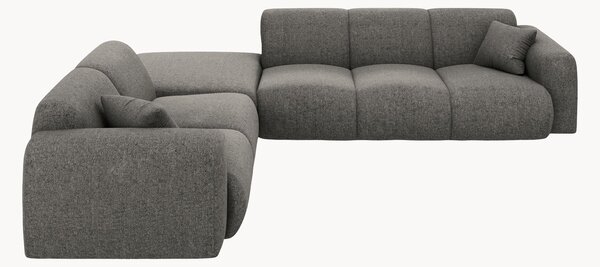 Sofa narożna z szenilu Nolio (4-osobowa)