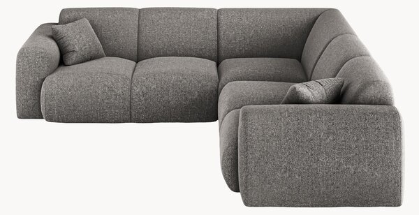 Dwustronna sofa narożna z szenilu Nolio (5-osobowa)