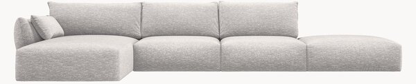 Sofa narożna z szenilu Matera (5-osobowa)