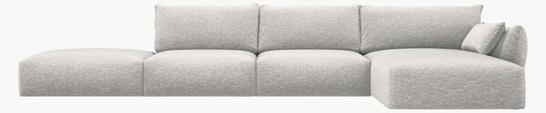 Sofa narożna z szenilu Matera (5-osobowa)
