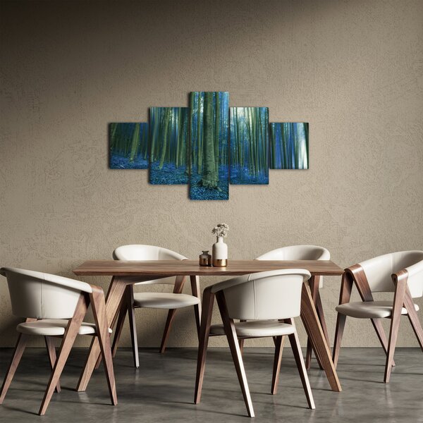 Obraz - Niebieski las (125x70 cm)