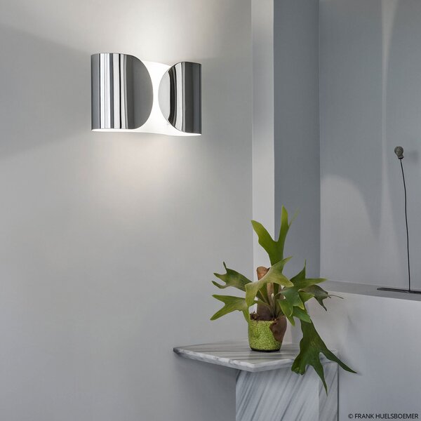 Lampa Ścienna FLOS, FOGLIO, ściemnialny, metaliczny, salon, metal, design
