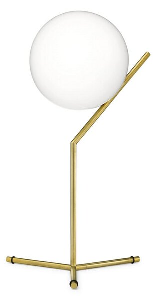 Lampa Stołowa FLOS, IC T1, ściemnialny, złoty | mosiężny, salon, metal, design