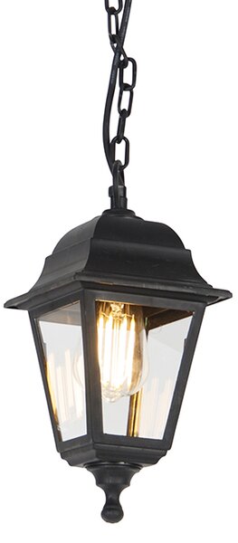 Klasyczna lampa wisząca zewnętrzna czarna IP44 - Capital