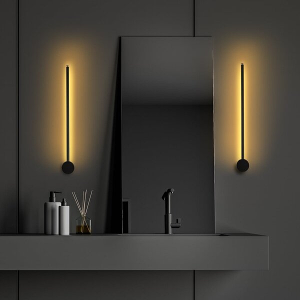 Czarny kinkiet LED Sword – Opviq lights