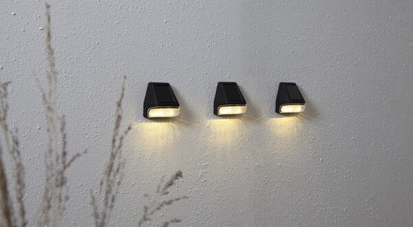 Zestaw 2 kinkietów solarnych LED Star Trading Wally, wys. 7,5 cm